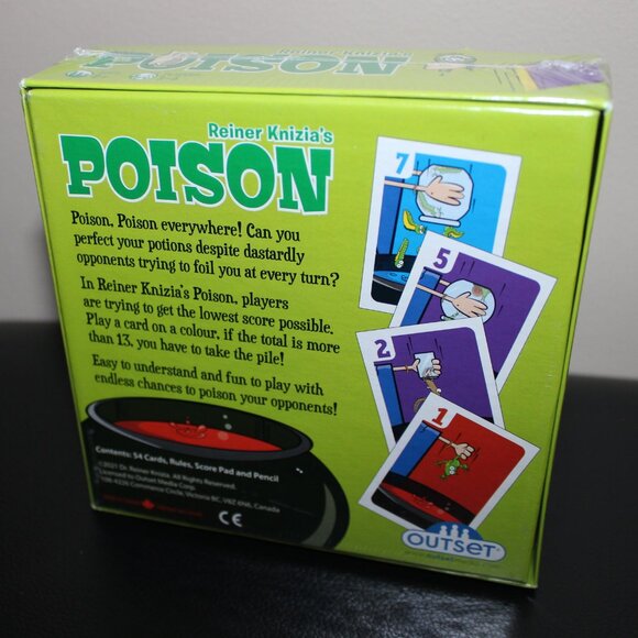 3/55❤️new sealed Reiner Knizia's POISON card game👑🛡️Ages 8+ 👑🛡️Outset Media - Picture 6 of 10